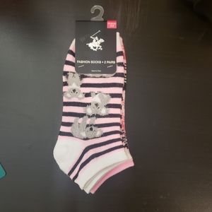 Beverly hills polo club socks 2 pair low cut